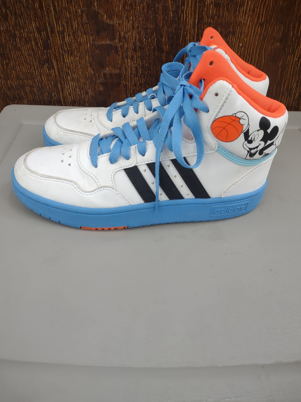 Adidas Hoops Mid 3.0 Mickey Basketball Shoes Kids 6.5